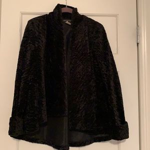 Black evening swing jacket
